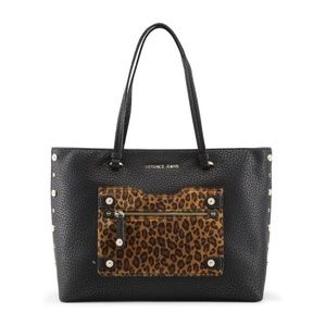 Versace Jeans Leopard Print Women's Shopping Bag